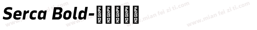 Serca Bold字体转换